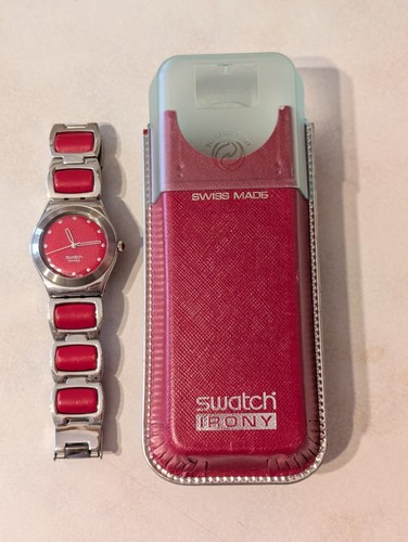 Swatch irony red dial - swatch,