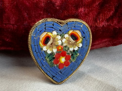 Vtg micro mosaic pin fashion - vtg,