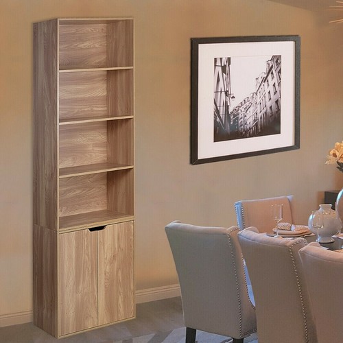Tier oak bookcase with - oak,