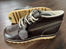 Kickers Mens Leather Chukka Walking Boots, Chocolate Brown - Size 7