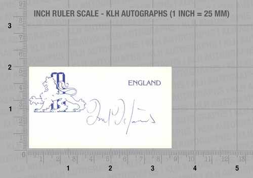 Fred titmus hand signed card - signed,