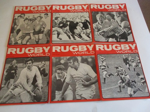1970 rugby world magazines - x,