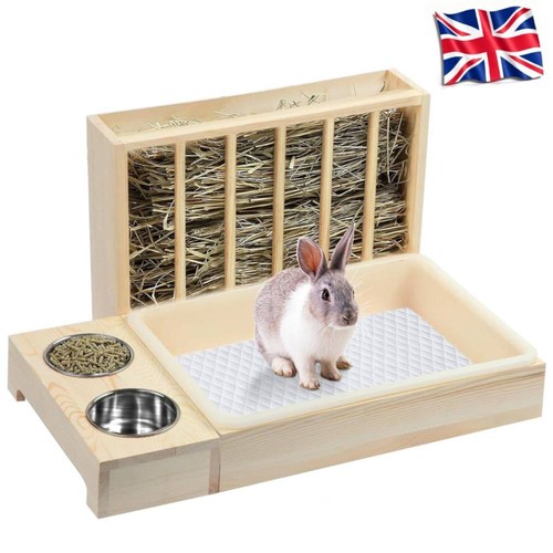 Rabbit hay feeder with - hay,
