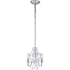 CRYSTAL CHANDELIER SHABBY AND