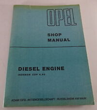 Workshop Manual Opel Blitz Diesel Engine Indenor XDP 4.90 status 06/1969
