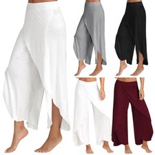 Womens Wide Leg Split Yoga