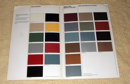 Vauxhall opel paint colours - vauxhall-opel,