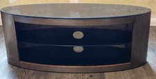 AVF Brown Buckingham 1100 Oval TV Stand for 55 TV Good Condition Used