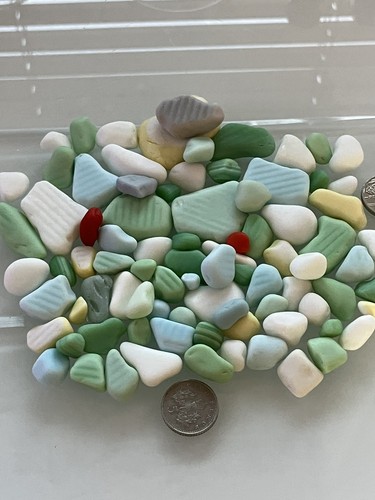 Genuine seaham sea glass - glass,