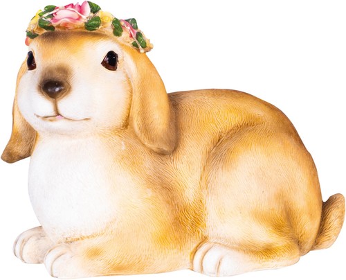 Solar rabbit garden ornament - garden,