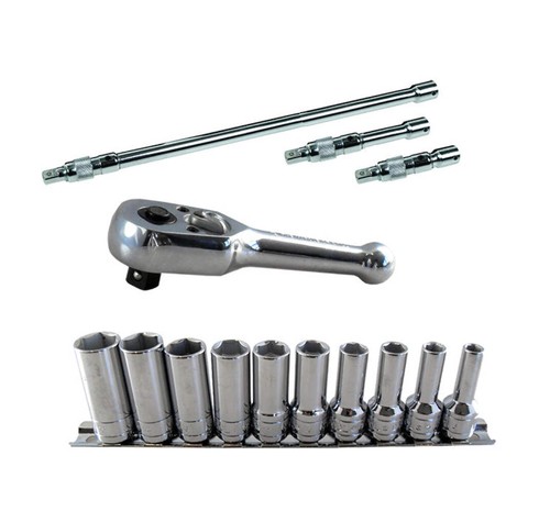 Britool semi deep socket set - semi,