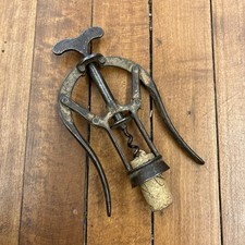 Antique Double Lever Patent Mechanical Corkscrew By James Heeley & Sons MARKED