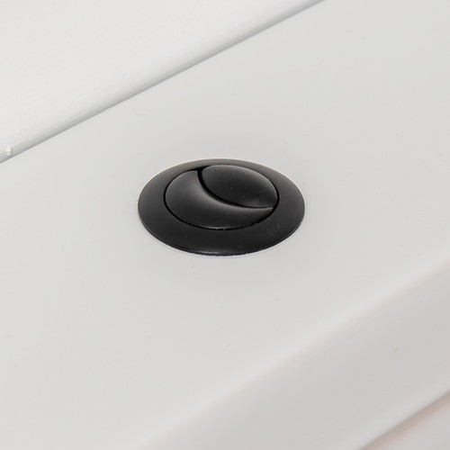 Matt black dual flush - black, button