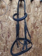 Kieffer Leather Flash Bridle, Full Size. Black (Ref:119Y)