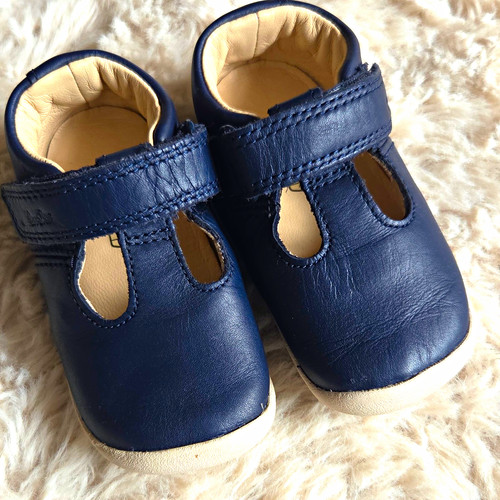 Clarks navy leather - navy,