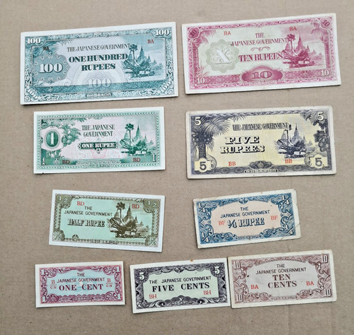Burma japanese invasion - japanese, money