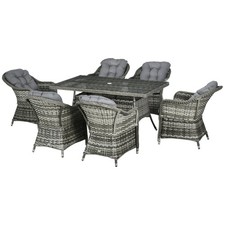 Outsunny Seven-Piece Rattan