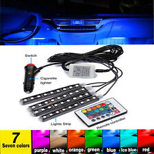 ?RGB LED Glow Car Lamp Under Dash Footwell Seats Inside Lighting  4X