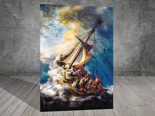 Rembrandt the storm sea - the,