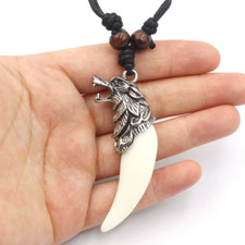 Wolf Tooth Pendant Necklace