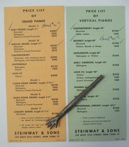 Lot steinway sons price - &,