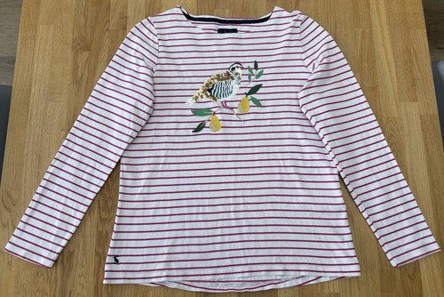 Joules pink white stripe - pink,