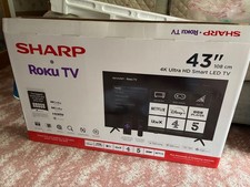 Sharp 2T-C43GD2025K HDR Dolby Digital Smart Full HD LED 43'' Roku TV - Black