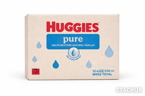 Box huggies wipes 12 - 12, packs