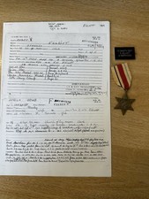 Africa Star south african issue ELLIOT Q services Medal second world war WW2