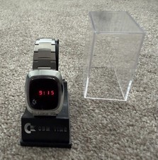 Men's SS Boxed NOS 1976 COMMODORE LED Digital Retro Quartz Watch CBM computers.