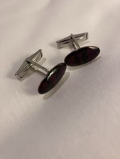 Vintage Enamel Cufflinks From