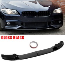 UK For 11-16 BMW F10 M Sport Front Bumper Spoiler Lip Splitter Gloss Black