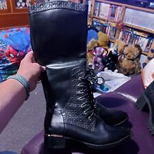 Sergio Todzi Faux Leather Black Knee High Womens Boots Size 8 (5)