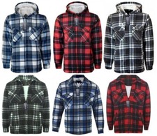 MENS PADDED SHIRT FUR LINED