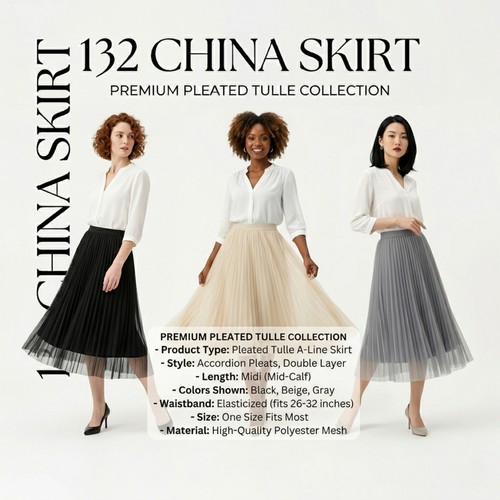 Skirt chiffon pleated party - pleated,