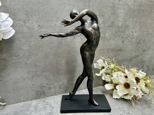 Figurine Dancing Nude Woman Sculpture Dancer Black Modern Home Décor Statue 29cm