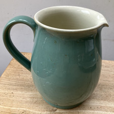 Denby Blue / Green Large Milk / Cream Jug  Stoneware Tableware 16cm tall