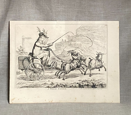 Antique 1801 james gillray - 2x,
