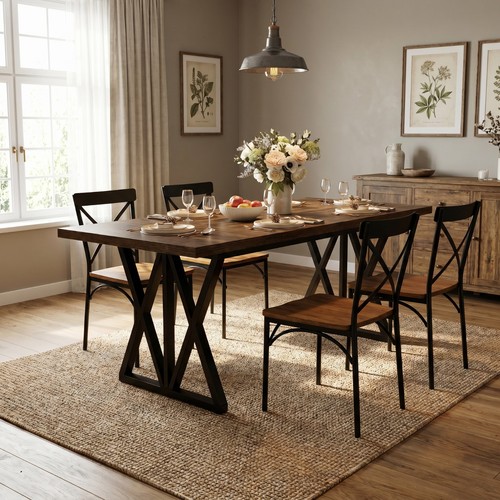 Rectangular dining table for - dining,