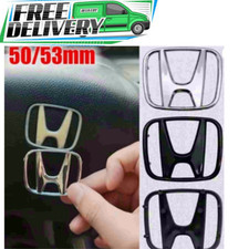 50/53mm Car Steering Wheel Center Emblem Badge for Honda Civic Accord CRV HRV