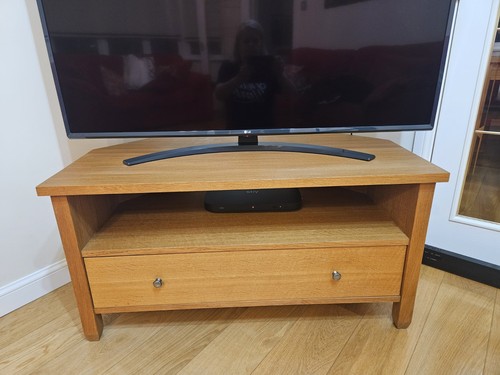 Next solid oak corner unit - next, tv