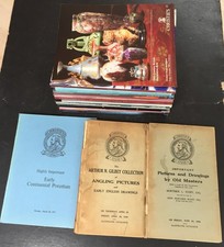 17 Christie's Auction Catalogues 1930s-2000s, Paintings, Silver, Glass, Ceramics