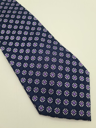 Lewin silk tie mens navy - silk,