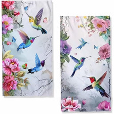 Set Of 2 Floral Hummingbird