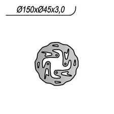 REAR BRAKE DISC GAS GAS TXT