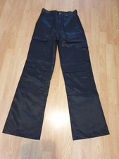 DEWALT TRADESMAN-WOMAN WORK CARGO TROUSERS BLACK VERY SLIM 27 WAIST WIDE L33 NEW