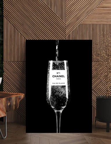 Champage glass fashion - champage, canvas