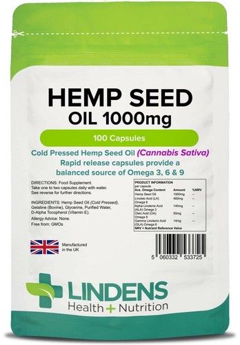 Hemp seed oil capsules - seed,