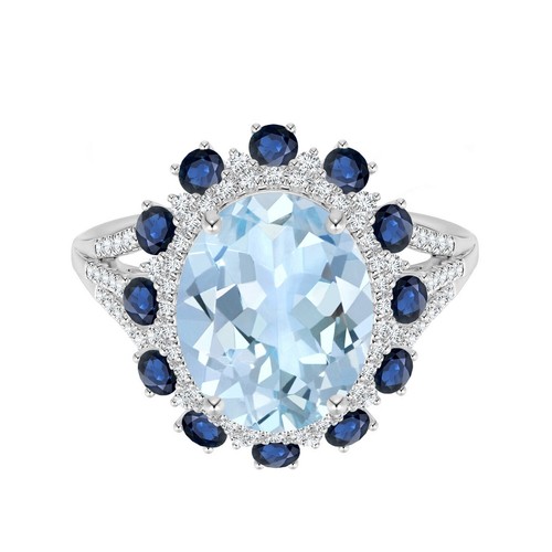 Oval natural aquamarine - oval,