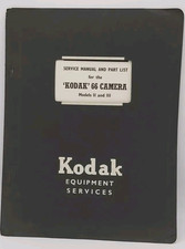 Service Manual Kodak 66 Camera Models II III | Kodak Equipment Services Vintage